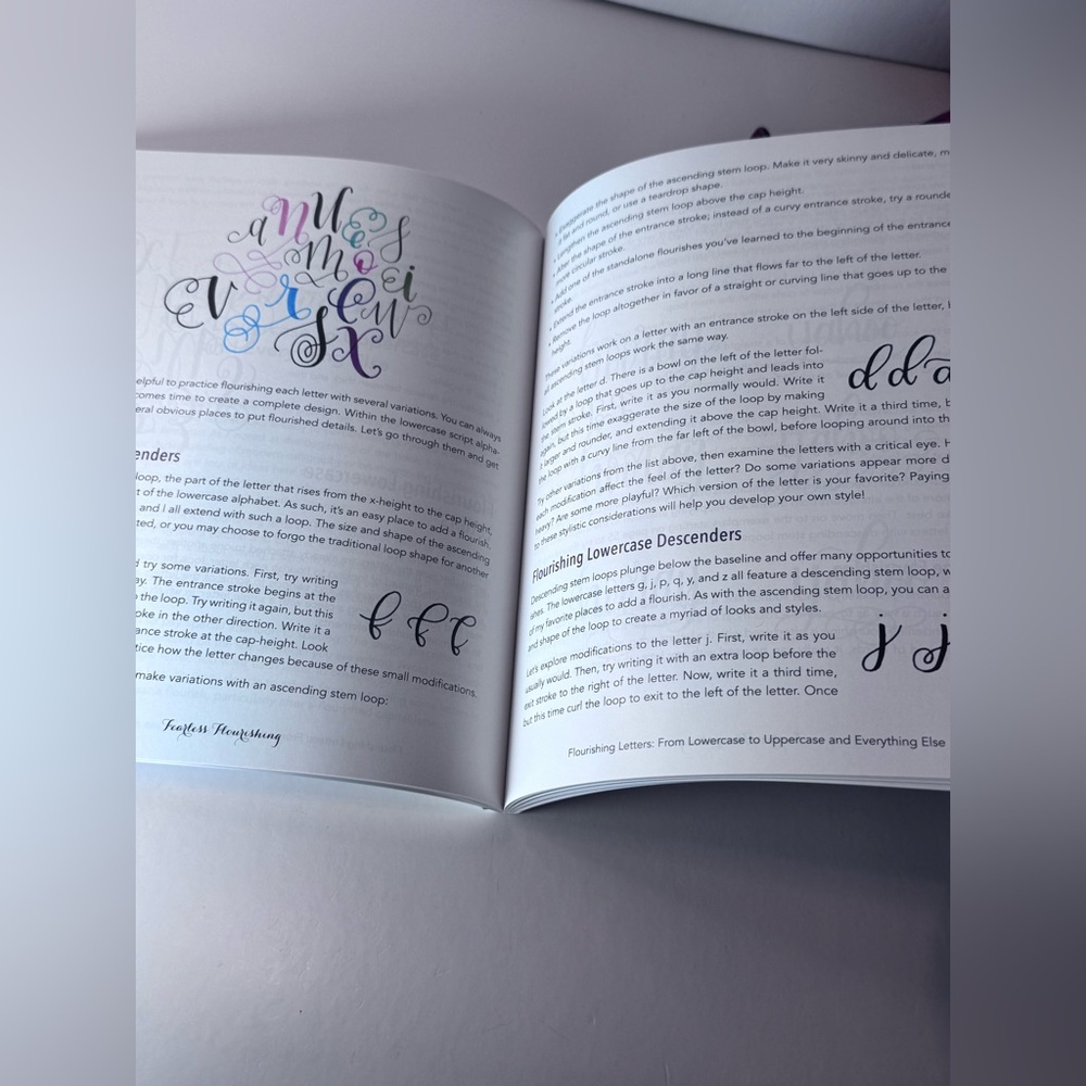 Fearless Flourishing: Workbook for Hand Lettering - Picture 6 of 9